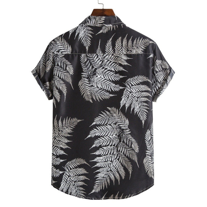 Men's Youth 3D Casual Beach Pants And T-shirt Suit